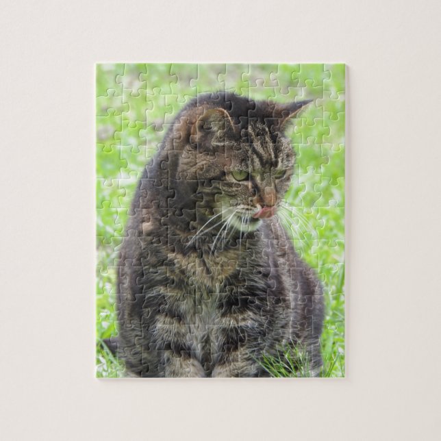 Tabby Cat Jigsaw Puzzle (Vertical)