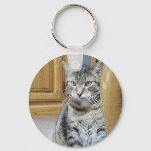 Tabby Cat Key Ring
