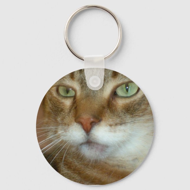 Tabby Cat Love Key Ring (Front)