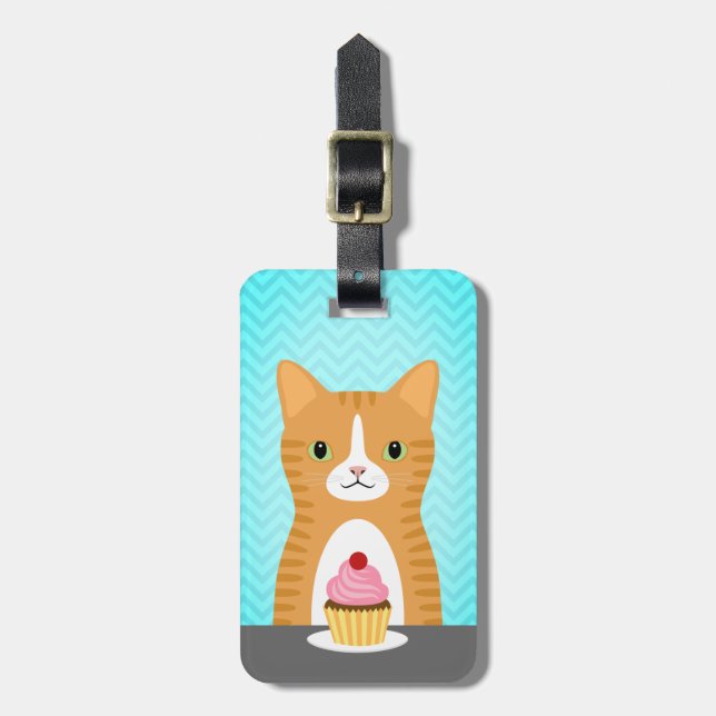 Tabby Cat Luggage Tags (Front Vertical)