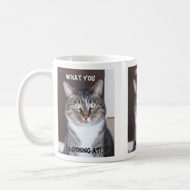 Tabby Cat Mug (Left)
