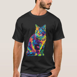 Tabby Cat Orange Cat Popart T-Shirt