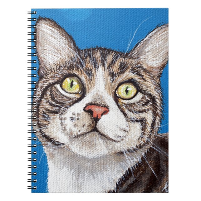 Tabby Cat Painting Notebook (Front)