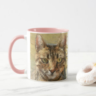 Tabby Cat Pencil Sketch Mug