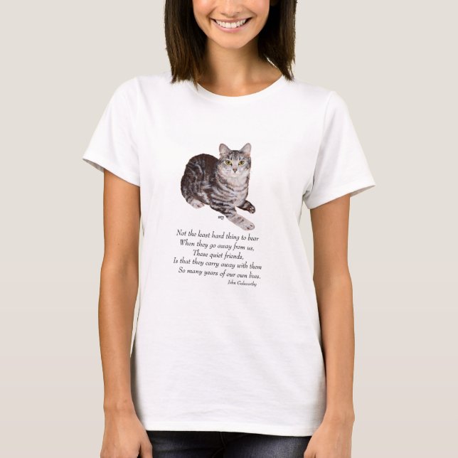 Tabby Cat Rainbow Bridge T-Shirt (Front)