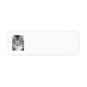Tabby Cat Return Address Labels