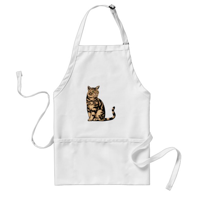 Tabby Cat  Standard Apron (Front)