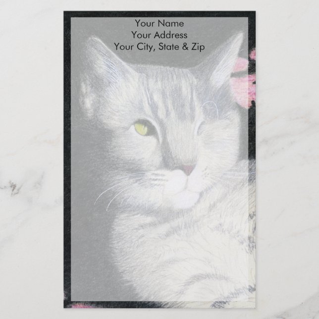 Tabby Cat Stationery (Front)