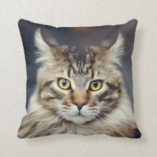 Tabby Cat Throw Pillow