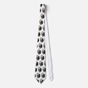 Tabby cat tie