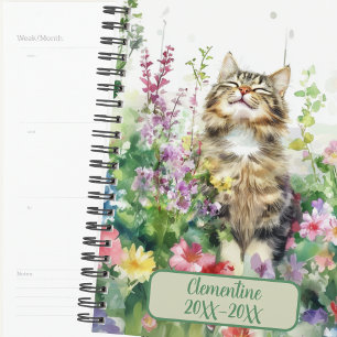 Tabby Cat Undated Appointment Book Diary  Planner