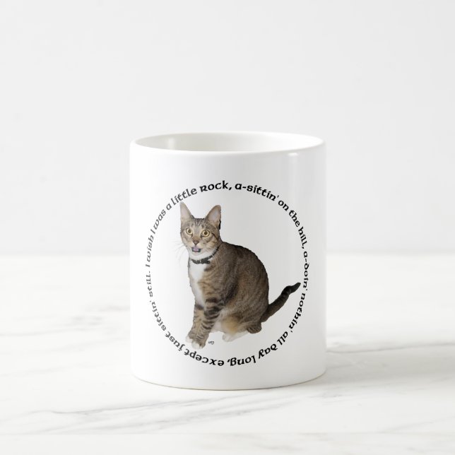 Tabby Cat Wishes Coffee Mug (Center)