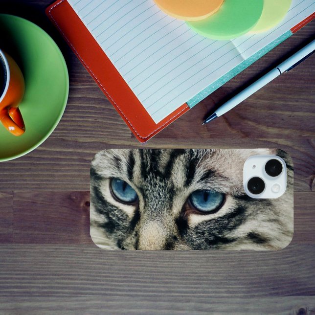 Tabby Cat with Blue Eyes Close-up Case-Mate iPhone Case (Creator Uploaded)