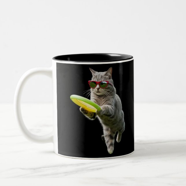 Tabby Disc Golf Two-Tone Coffee Mug (Left)