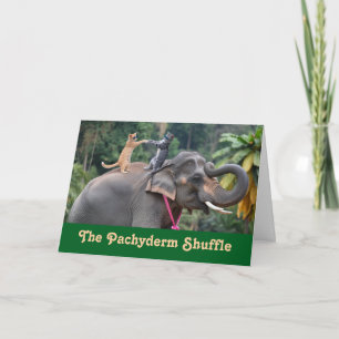 Tabby Elephant Dance Card