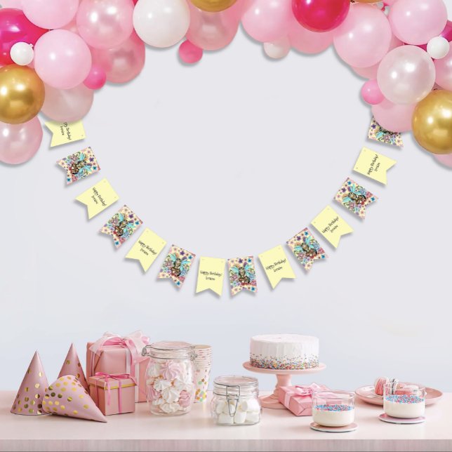 Tabby Fairy Cat Mushroom Floral Bunting (Creator Uploaded)