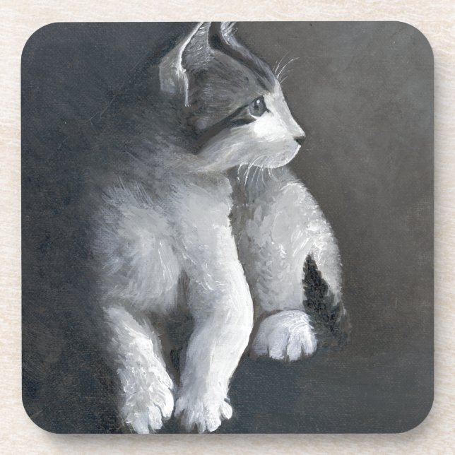 Tabby Kitten Coaster (Front)