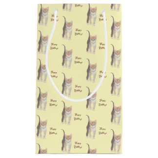 Tabby Kitten Customisable Small Gift Bag