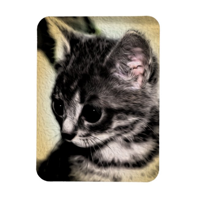 Tabby Kitten Magnet (Vertical)