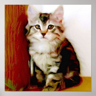 Tabby Kitten poster