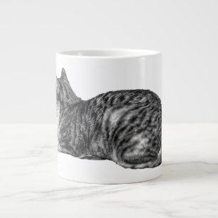 Tabby Loaf, Soft Texture Large Coffee Mug
