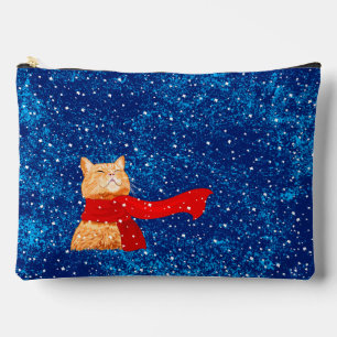 Tabby loves Snow Accessory Pouch