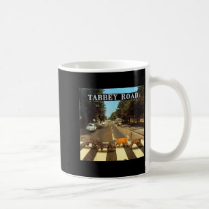 Tabby Road Cool Tabby Cats Crossing Coffee Mug