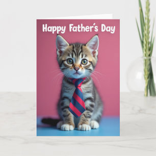 Tabby Sweet Fathers Day Card