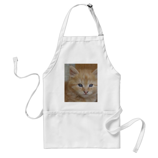 Tabby Tomcat Kitten Standard Apron (Front)