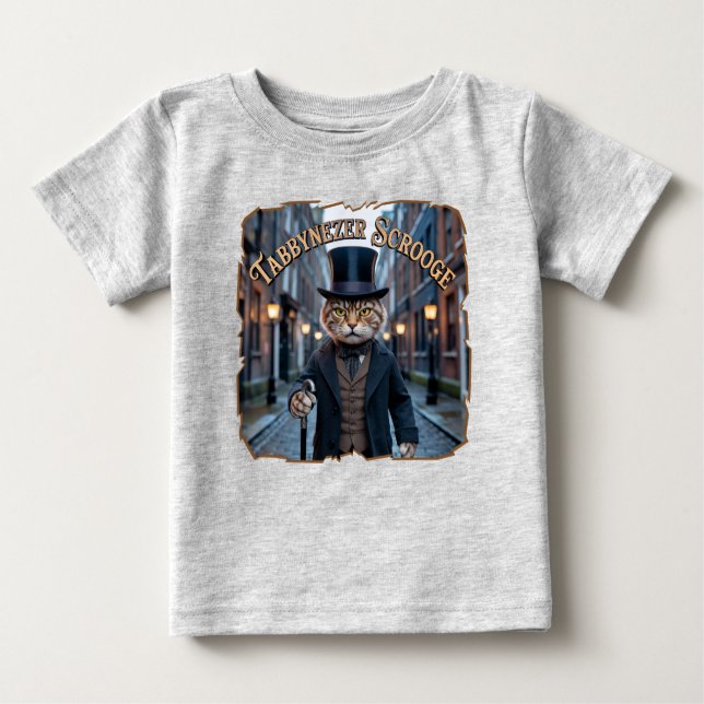 Tabbynezer Scrooge Photographic – Tabby Scrooge Baby T-Shirt (Front)