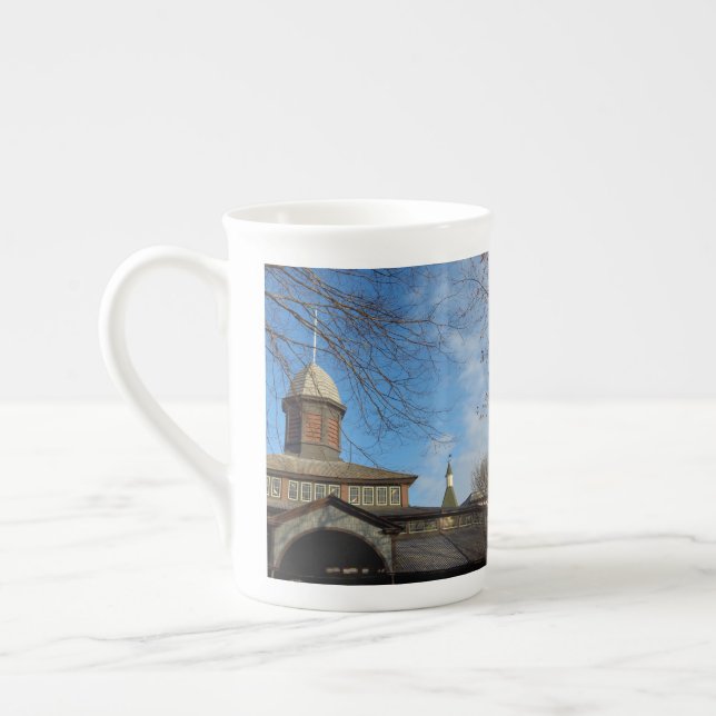 Tabernacle and Church Steeple - Martha's Vineyard Bone China Mug (Left)