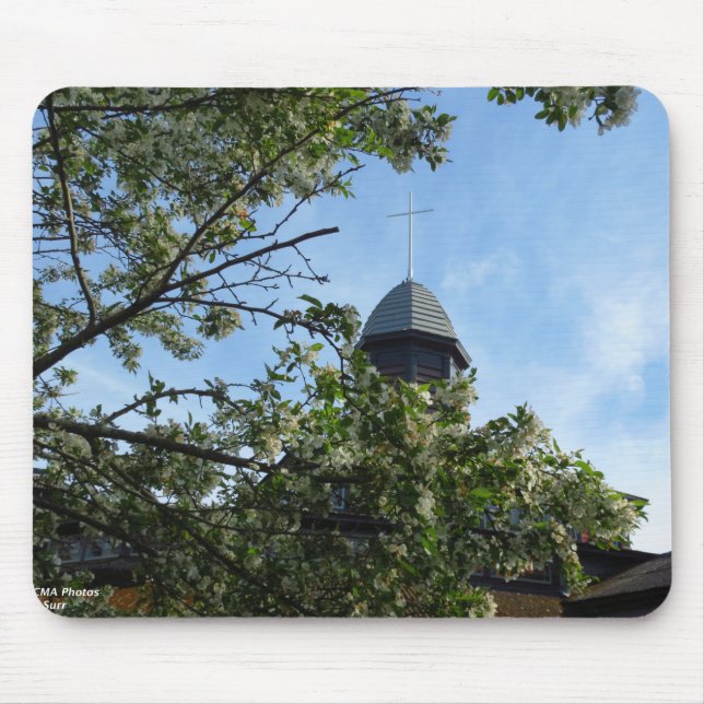 Tabernacle in Spring - Martha's Vineyard Mouse Pad (Front)