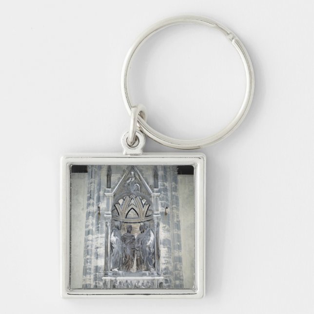 Tabernacle with Four Crowned Saints Key Ring (Front)
