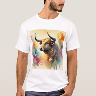 Tabernero Deer in Watercolor 280824AREF119 - Water T-Shirt