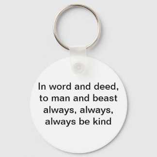 Tabethan Motto Key Ring