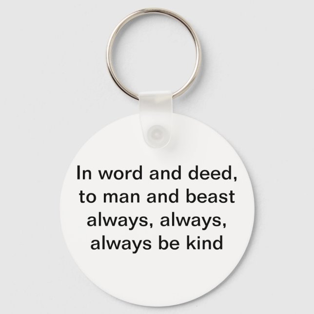 Tabethan Motto Key Ring (Front)
