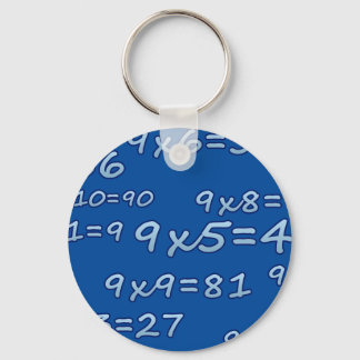TABLA DEL 9 - 9 TIMES TABLE - BLUE - AZUL KEY RING