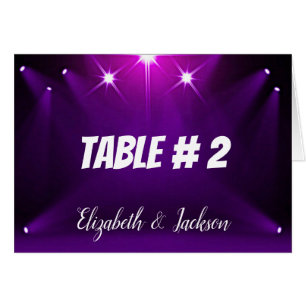 Table # 2 Cards - In the Spotlight Wedding / Party