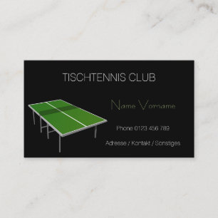 table business card