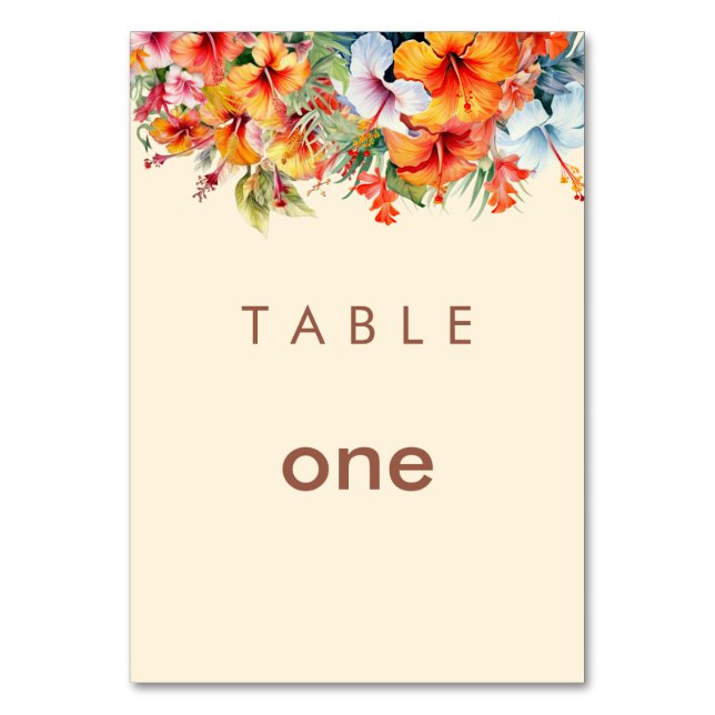Table Card (Front)