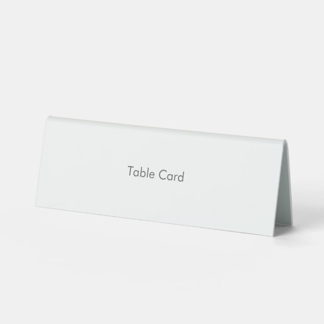 Table Card (Front)