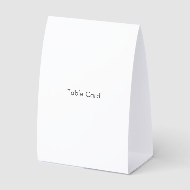 Table Card (Front)