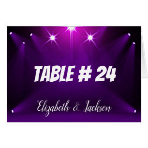 Table Card # 24 - In the Spotlight Wedding / Party