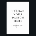 Table Card - 3.5" x 5" Portrait<br><div class="desc">Customise your design in Templett. After you are done editing,  download your file in a JPG format (don't forget to turn on the bleed option). Upload your design here by clicking on the blue "Personalise" button.</div>