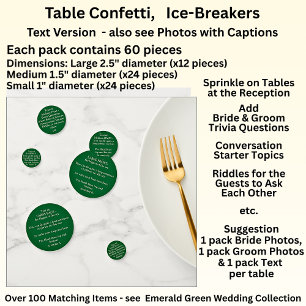 Table Confetti 60pc - Add Text, Trivia, Questions,