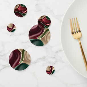 Table confetti in stylish abstract graphic