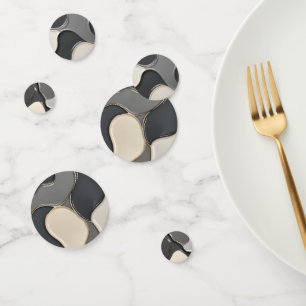 Table confetti in stylish abstract graphic