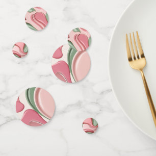 Table confetti in stylish abstract graphic