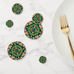 Table confetti with Brazilian Colours