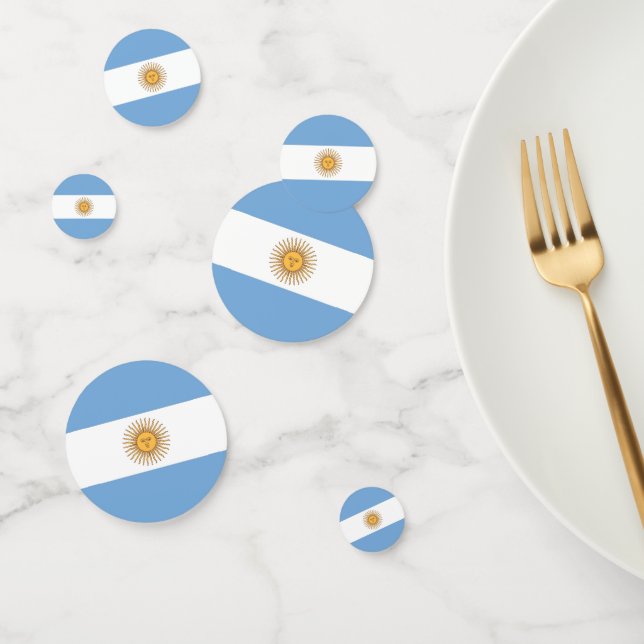 Table confetti with flag of Argentina (Group)
